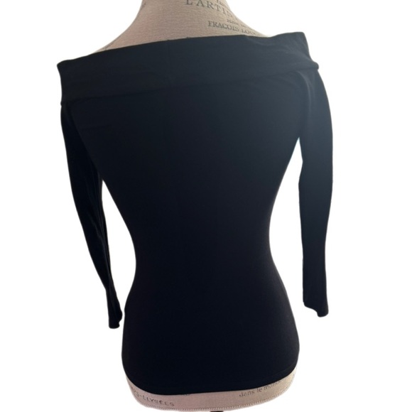 Au Fond black off the shoulder top size small - Picture 2 of 6
